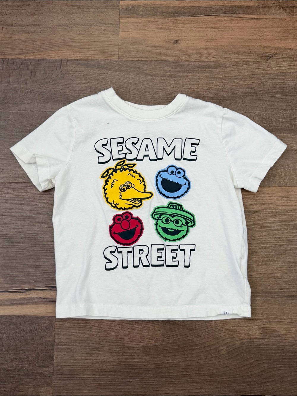 Baby Gap x Sesame Street Graphic Crewneck T-shirt - White - Size 5